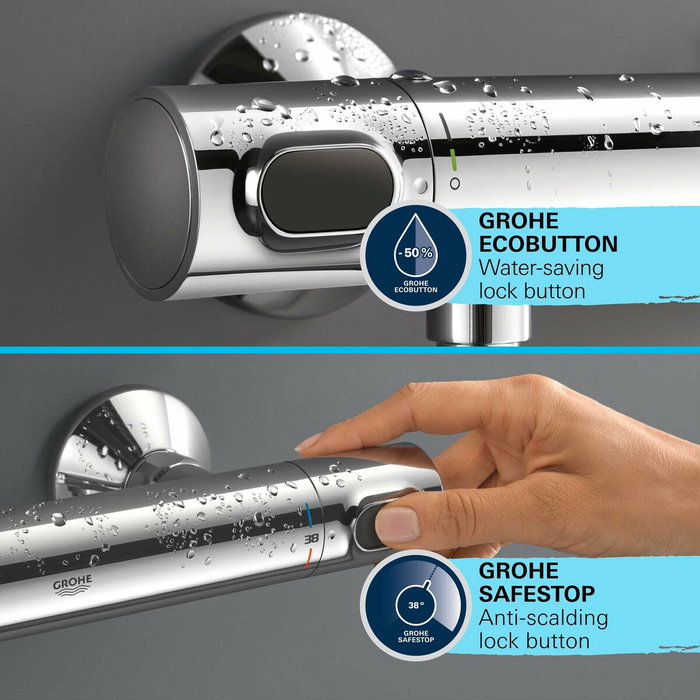 Grohe Ensemble de douche Precision Flow Gris