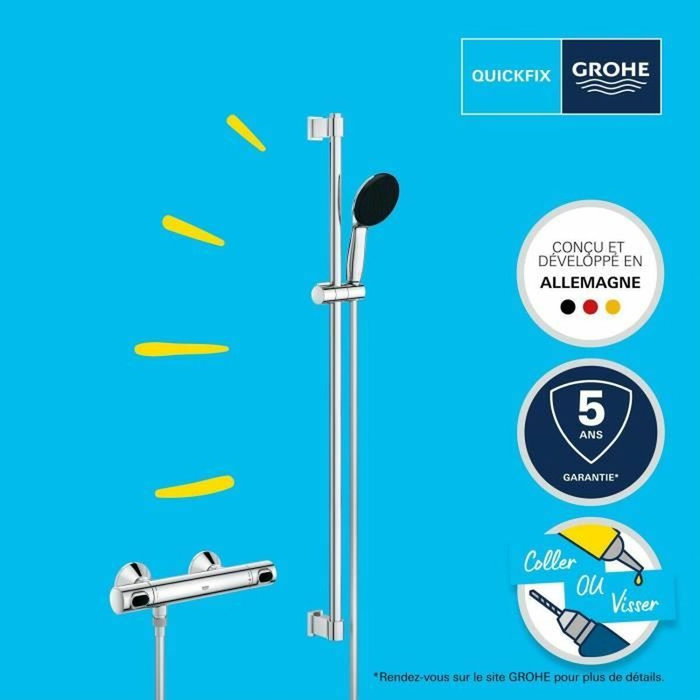Grohe Ensemble de douche Precision Flow Gris