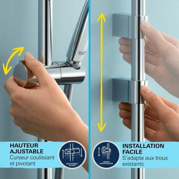 Grohe Ensemble de douche Precision Flow Gris
