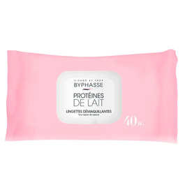 Byphasse Lingettes Nettoyantes Visage et Maquillage, 40 pièces, Douces et Hydratantes, Peaux Sensibles