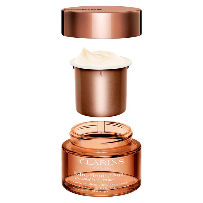 Clarins Crème de Nuit Extra Raffermissante Recharge 50 ml pour Tous Types de Peau