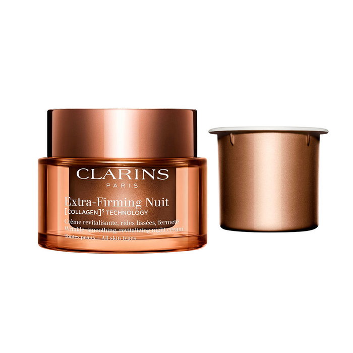 Clarins Crème de Nuit Extra Raffermissante Recharge 50 ml pour Tous Types de Peau