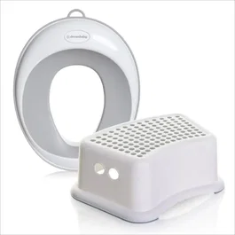 Dreambaby Ensemble Siège et Tabouret d'Apprentissage de la Propreté avec Base Antidérapante et Design Confortable