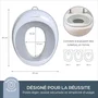 Dreambaby Ensemble Siège et Tabouret d'Apprentissage de la Propreté avec Base Antidérapante et Design Confortable