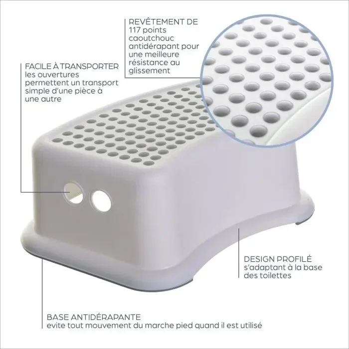 Dreambaby Ensemble Siège et Tabouret d'Apprentissage de la Propreté avec Base Antidérapante et Design Confortable Dreambaby Ensemble Siège et Tabouret d'Apprentissage de la Propreté avec Base Antidérapante et Design Confortable