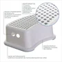 Dreambaby Ensemble Siège et Tabouret d'Apprentissage de la Propreté avec Base Antidérapante et Design Confortable