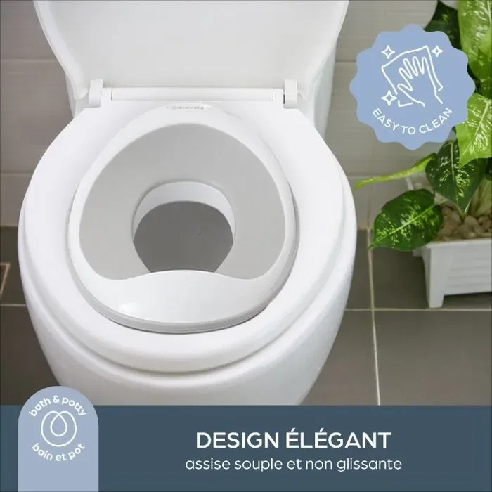 Dreambaby Ensemble Siège et Tabouret d'Apprentissage de la Propreté avec Base Antidérapante et Design Confortable Dreambaby Ensemble Siège et Tabouret d'Apprentissage de la Propreté avec Base Antidérapante et Design Confortable