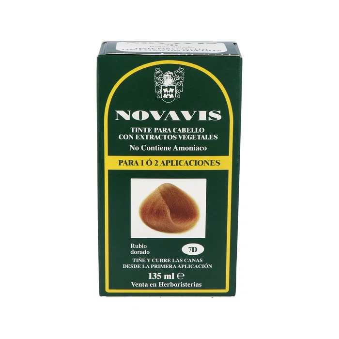 Novavis Tinte 7D Rubio Doré 135ml - Coloration Capillaire Sans Ammoniac Novavis Tinte 7D Rubio Doré 135ml - Coloration Capillaire Sans Ammoniac