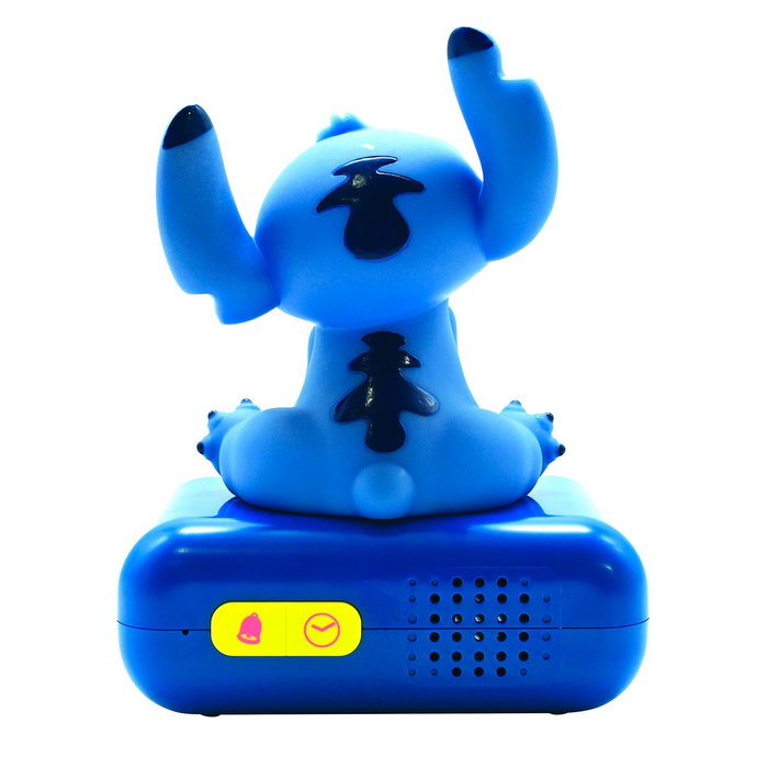 Lexibook Réveil Disney Stitch avec Lampe de Nuit Tactile - 6 Lumières et 6 Sons, Volume Réglable et Fonction Snooze - RL800D
