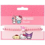 THE CARAT SHOP - Bracelet ajustable My Melody Hello Kitty en alliage de zinc rose mat avec perles acryliques et charm nacré - 17 à 21 cm