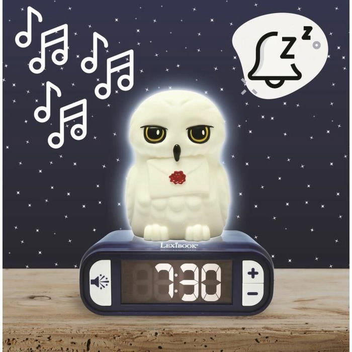 Lexibook Réveil veilleuse digital Hedwige - 3D lumineux et sonore