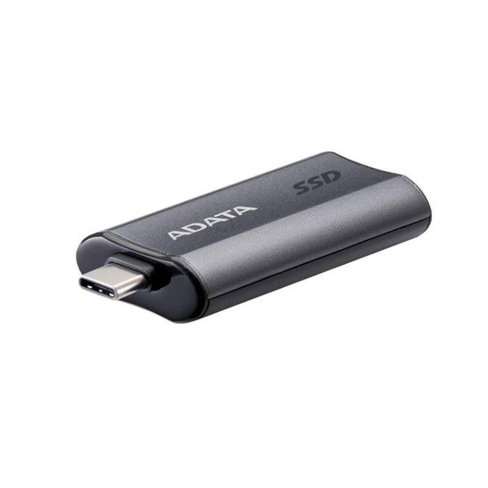 Adata SC750-1000G-CCBK Disque dur externe SSD 1TB, USB 3.2 Gen2 Type-C, Lecture 1050 Mo/s, Gris