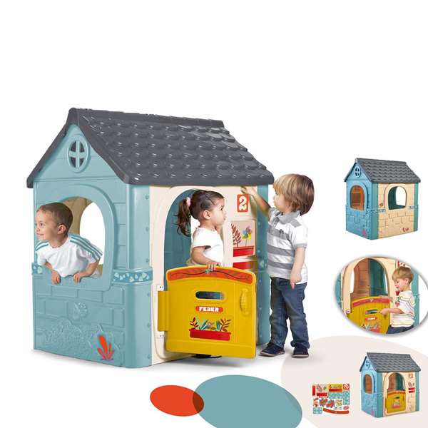 Feber Casa Casual House - Maison de jeu pour enfants 85x124x108 cm - À partir de 3 ans - Version espagnole Feber Casa Casual House - Maison de jeu pour enfants 85x124x108 cm - À partir de 3 ans - Version espagnole