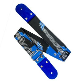 KIDAM Correa Guitarra Azul