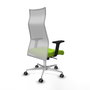 Piqueras y Crespo Chaise de Bureau Albacete Pistache et Blanc