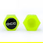 Occ Sport OCCLEV005 Bouchons De Valve Led Jaune Fluorescent Universel 4 Unités