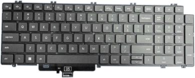 Dell - Clavier AZERTY pour portable rétroéclairé - Compatible Latitude 5520, 5521, 5530 et Precision 3560, 7670 - Layout Français - 99 touches