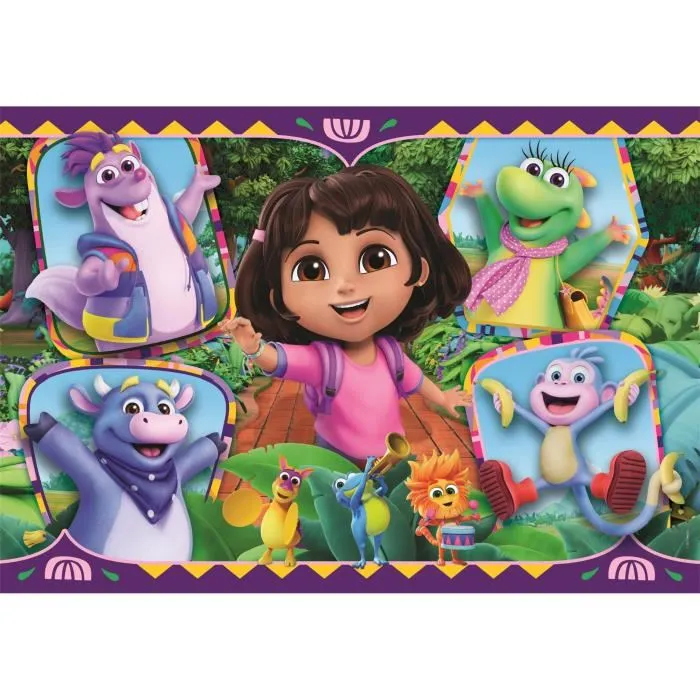 Clementoni Puzzle Maxi 104 Pièces Dora - 62 x 42 cm - Pour Enfants dès 3 Ans Clementoni Puzzle Maxi 104 Pièces Dora - 62 x 42 cm - Pour Enfants dès 3 Ans