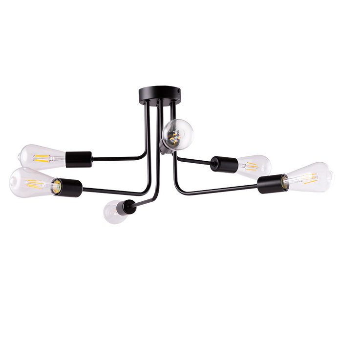 Kennewick Plafonnier Black Ø600mm
