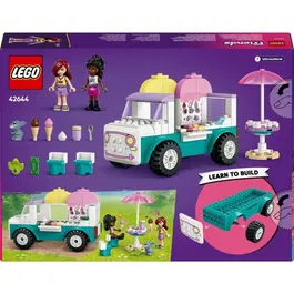 LEGO Friends 42644 Le camion de glaces de Heartlake City - Jeu de construction créatif avec 2 mini-poupées et 92 pièces - Pour enfants dès 4 ans