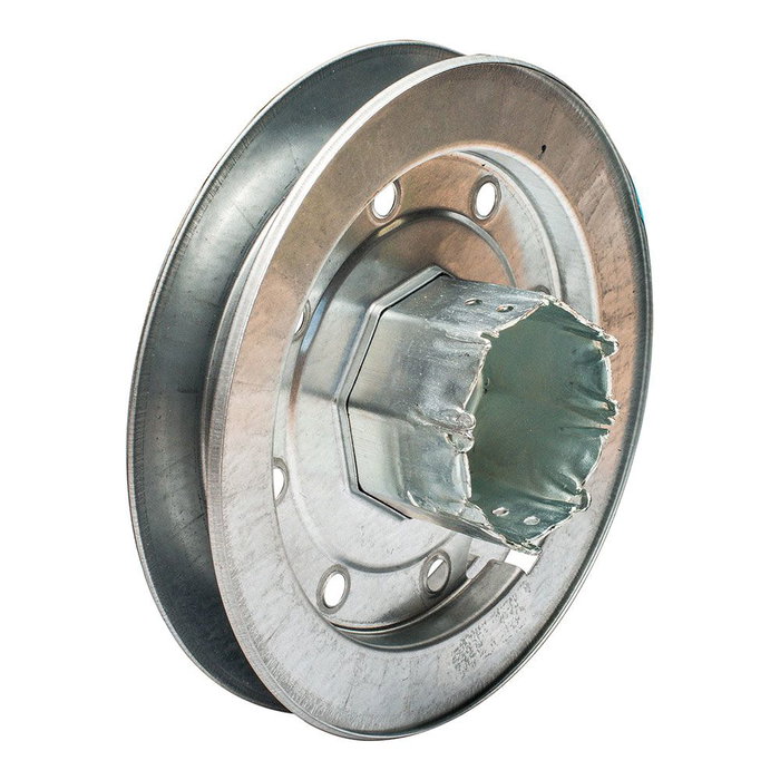 Micel PR19 Poulie métallique avec ergot acier zincé Ø155 mm ergot 12 mm pour ruban 22 mm Micel PR19 Poulie métallique avec ergot acier zincé Ø155 mm ergot 12 mm pour ruban 22 mm