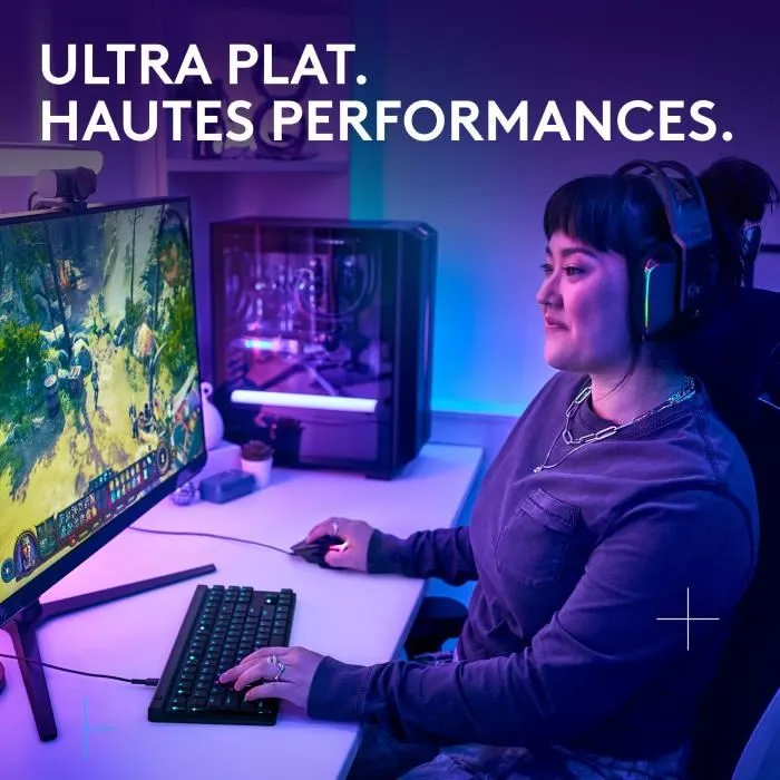 Logitech G G515 TKL Clavier Gamer Mécanique Filaire AZERTY RGB Noir