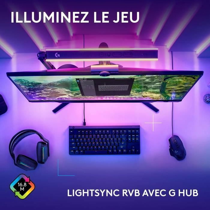 Logitech G G515 TKL Clavier Gamer Mécanique AZERTY Noir