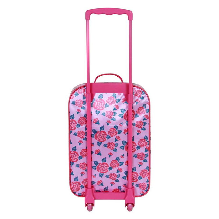 KARACTERMANIA - Maleta trolley 3D Flowers Princesas Disney 52cm - Valise enfant souple à motif 3D Princesses Disney - 52x33x17 cm - Valise cabine avec 2 roues et poignée réglable KARACTERMANIA - Maleta trolley 3D Flowers Princesas Disney 52cm - Valise enfant souple à motif 3D Princesses Disney - 52x33x17 cm - Valise cabine avec 2 roues et poignée réglable