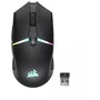 Corsair NIGHTSABRE WIRELESS - Souris gaming sans fil RGB noir - Capteur optique 26 000 dpi - 11 boutons programmables - SLIPSTREAM WIRELESS/Bluetooth - Pour FPS, Battle Royale, MOBA