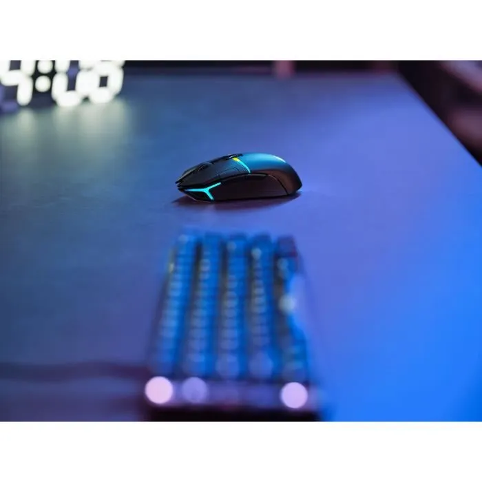 Corsair NIGHTSABRE WIRELESS - Souris gaming sans fil RGB noir - Capteur optique 26 000 dpi - 11 boutons programmables - SLIPSTREAM WIRELESS/Bluetooth - Pour FPS, Battle Royale, MOBA