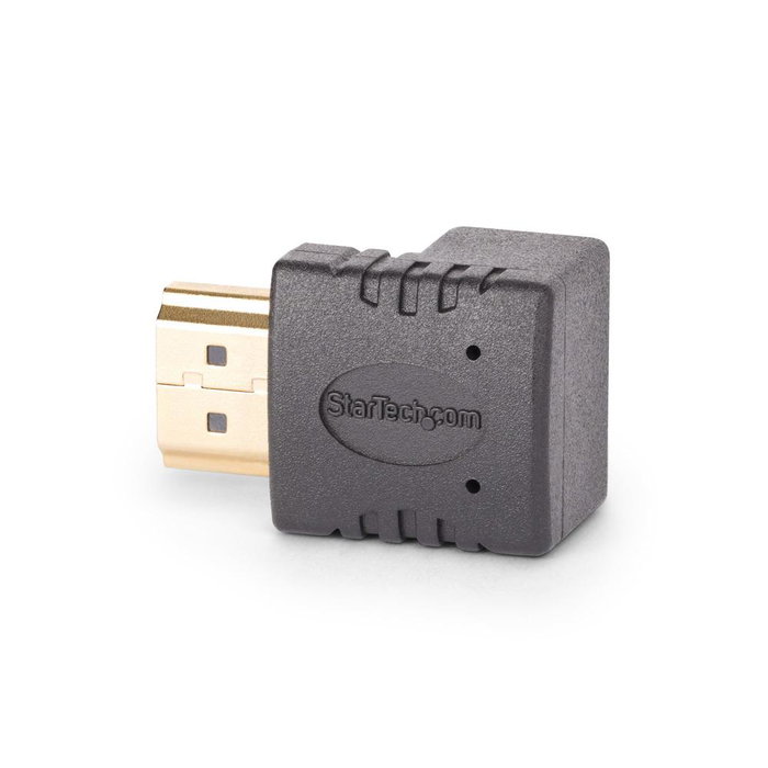 StarTech.com HDMI2HDMIMFDN Adaptateur HDMI 2.0 Mâle vers Femelle avec Angle Droit 4K 60Hz