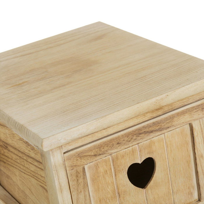 BigBuy Home Caisson à Tiroirs COUNTRY Naturel 26 x 32 x 63 cm BigBuy Home Caisson à Tiroirs COUNTRY Naturel 26 x 32 x 63 cm