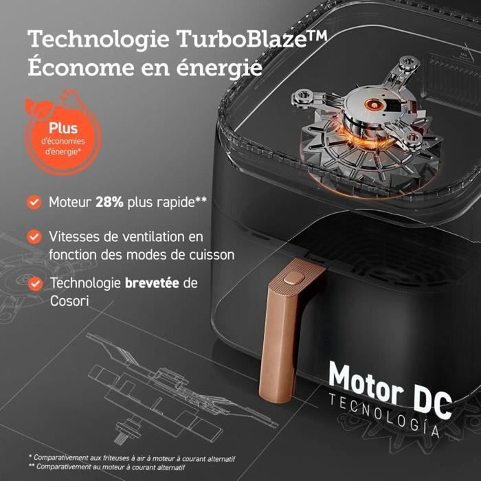 Cosori Turbo Blaze Chef Edition Noir 6L Cosori Turbo Blaze Chef Edition Noir 6L