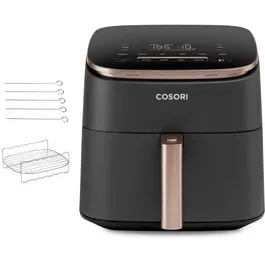 COSORI Friteuse sans huile Turbo Blaze Chef Edition, 6 L, 1725W, 6 programmes, cuisson rapide, noir