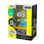 Lexibook Réveil Veilleuse Digital Les Minions 3D Lumineux et Sonore, Écran LCD, Sons et Alarmes, Alimentation Piles - Jaune et Bleu