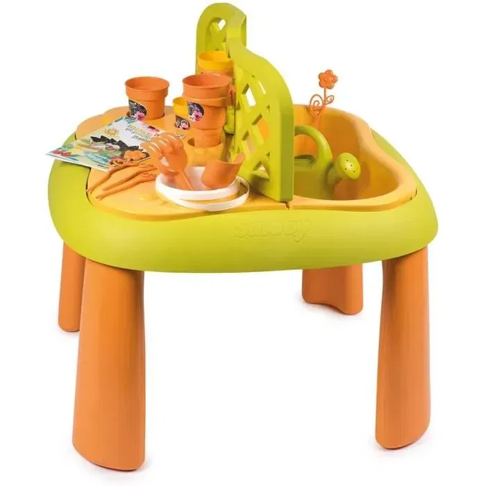 Smoby Table de jardinage Silence Ça Pousse Junior avec accessoires pour enfants - Fabrication française