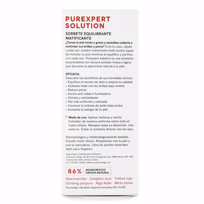 Lullage PUREXPERT SOLUTION Sorbet Matifiant Équilibrant 40 ml