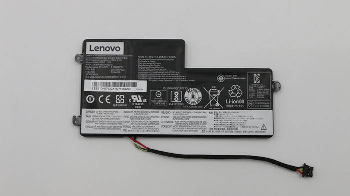 Lenovo Batterie 3 cellules, 24 Wh, Li-Ion, Noir Lenovo Batterie 3 cellules, 24 Wh, Li-Ion, Noir