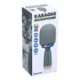 Basics Microphone Karaoké avec Haut-parleur 5W RGB Bluetooth USB-C Autonomie 5h 7.5x7.5x22 cm