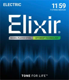 ELIXIR Jeu de cordes OPTIWEB 7St. M 11-59 pour guitare électrique