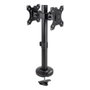 TooQ DB1132TN-B Support Mural VESA 2 Bras pour Écrans 17"-32", Charge Max 8 kg/bras, Noir