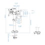 TooQ DB1132TN-B Support Mural VESA 2 Bras pour Écrans 17"-32", Charge Max 8 kg/bras, Noir