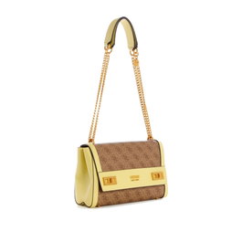 Guess Sac à épaule Scala pour femmes en textile - Couleur latte/clair - Réf. XA787019