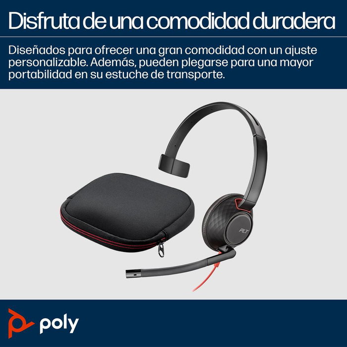 HP Poly Blackwire 5210 Casque Mono USB-C et 3,5 mm Noir