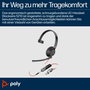 HP Poly Blackwire 5210 Casque Monaural USB-C et Jack 3,5 mm Noir