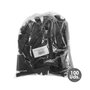 WOLFPACK LINEA PROFESIONAL Embouts en plastique rectangulaires noirs 80x20 mm, lot de 100 unités