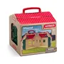 Schleich 72341 Farm World - Coffret Ferme Transportable Jouet Figurine Animal Fermier, Jeu Enfant Dès 5 Ans
