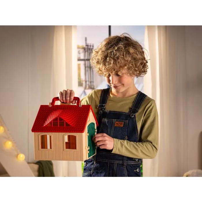 Schleich 72341 Farm World - Coffret Ferme Transportable Jouet Figurine Animal Fermier, Jeu Enfant Dès 5 Ans