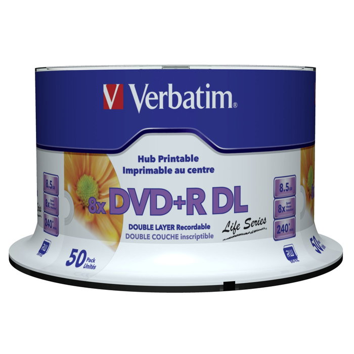 Verbatim DVD-R 97693 50 unités 8,5 GB Verbatim DVD-R 97693 50 unités 8,5 GB