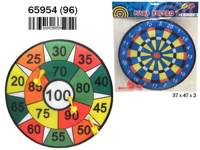 Rama Cible Velcro 37x47x2 cm, Jeu d'adresse, Recommandé à partir de 36 mois, Langues: Espagnol, Français, Portugais, Anglais Rama Cible Velcro 37x47x2 cm, Jeu d'adresse, Recommandé à partir de 36 mois, Langues: Espagnol, Français, Portugais, Anglais